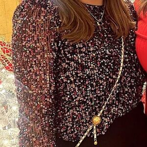 Elegant White Lace Blouse with Ruffled Sleeves